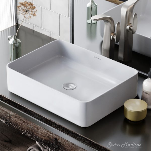 Concorde Rectangle Ceramic Vessel Sink on Sale - Image 2