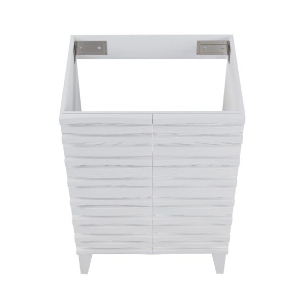 Cascade 24   Bathroom Vanity in White - Cabinet Hot on Sale - Image 4