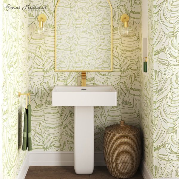 Concorde Square Two-Piece Pedestal Sink Fashion - Image 2