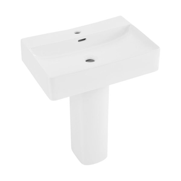 Concorde Square Two-Piece Pedestal Sink Fashion
