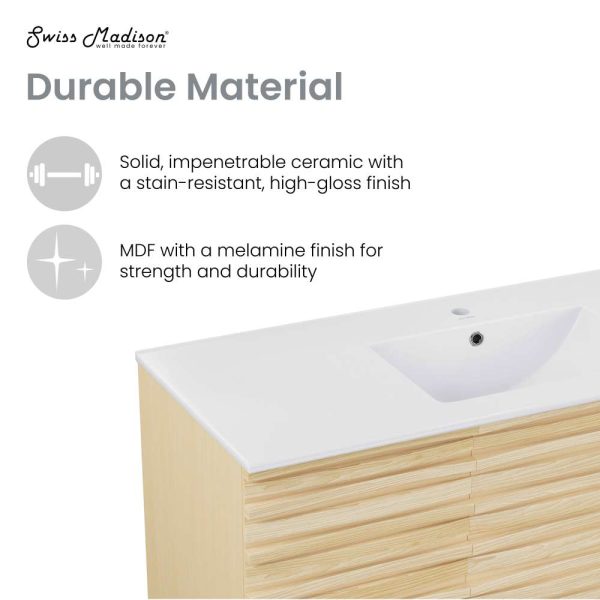 Cascade 48   Bathroom Vanity in Natural Oak Fashion - Image 5