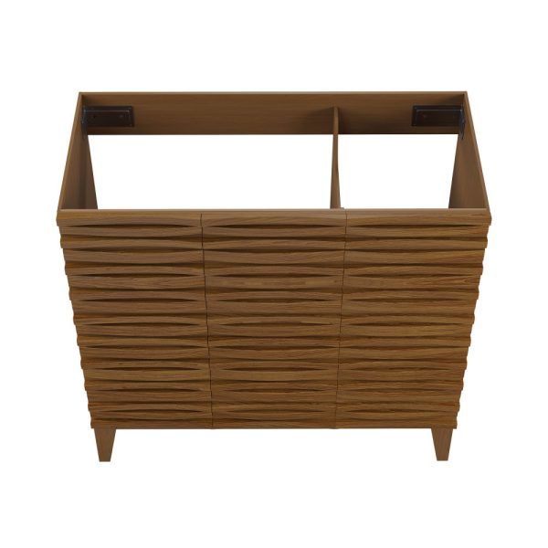 Cascade 36   Bathroom Vanity in Brown Oak - Cabinet For Discount - Image 4