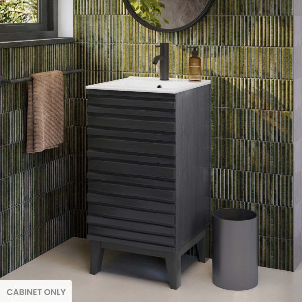 Cascade 18  Bathroom Vanity in Black - Cabinet Online now - Image 2