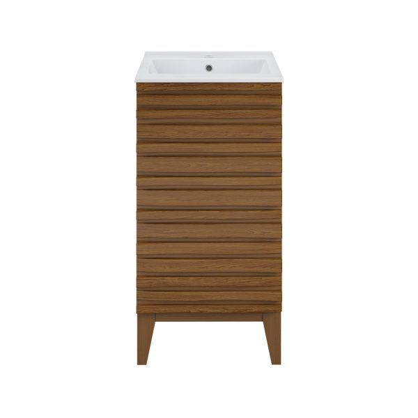 Cascade 18  Bathroom Vanity in Brown Oak Online