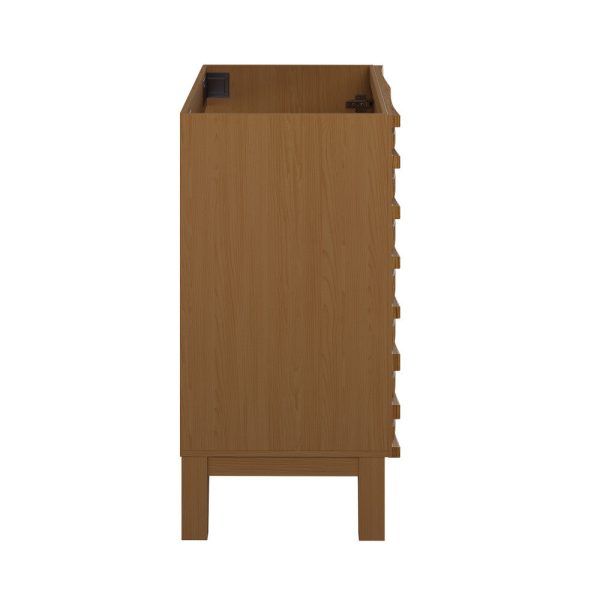 Cascade 24   Bathroom Vanity in Brown Oak - Cabinet Fashion - Image 5