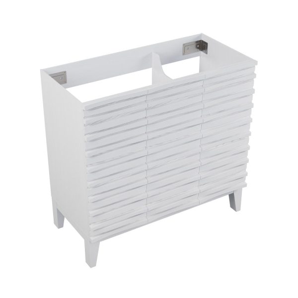 Cascade 36   Bathroom Vanity in White - Cabinet Discount - Image 3