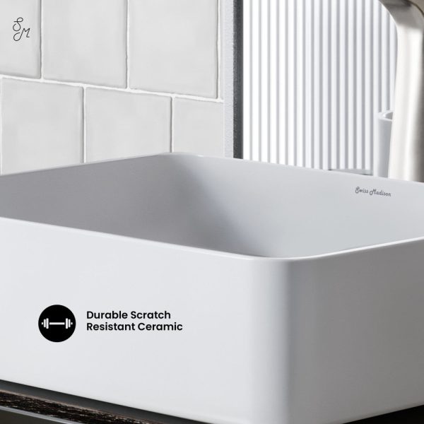 Concorde Rectangle Ceramic Vessel Sink on Sale - Image 5