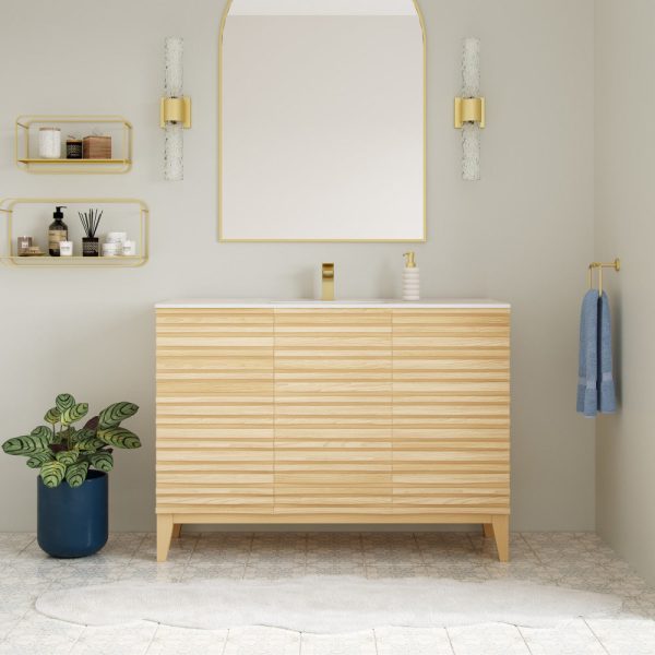 Cascade 48   Bathroom Vanity in Natural Oak Fashion - Image 2