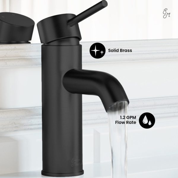 Ivy Single Hole, Single-Handle, Bathroom Faucet in Matte Black Online - Image 5