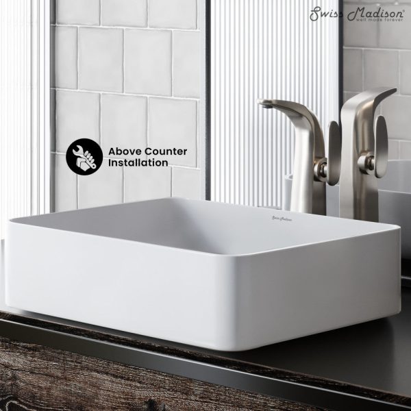 Concorde Rectangle Ceramic Vessel Sink on Sale - Image 3