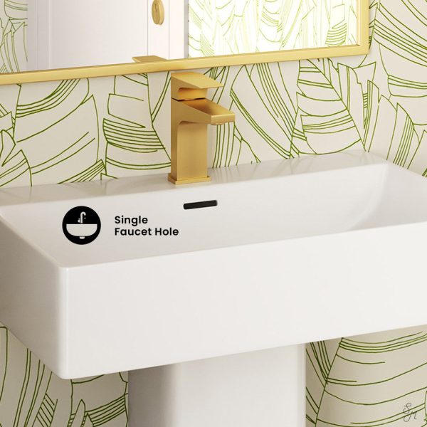 Concorde Square Two-Piece Pedestal Sink Fashion - Image 5