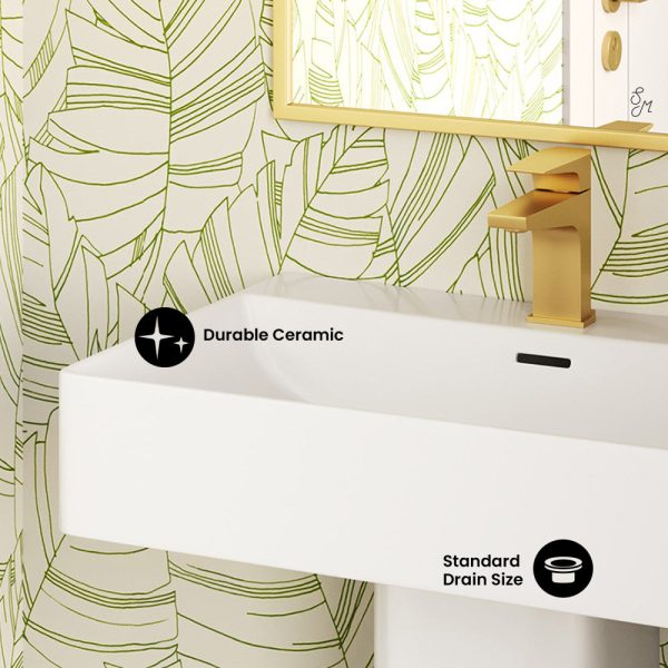 Concorde Square Two-Piece Pedestal Sink Fashion - Image 4