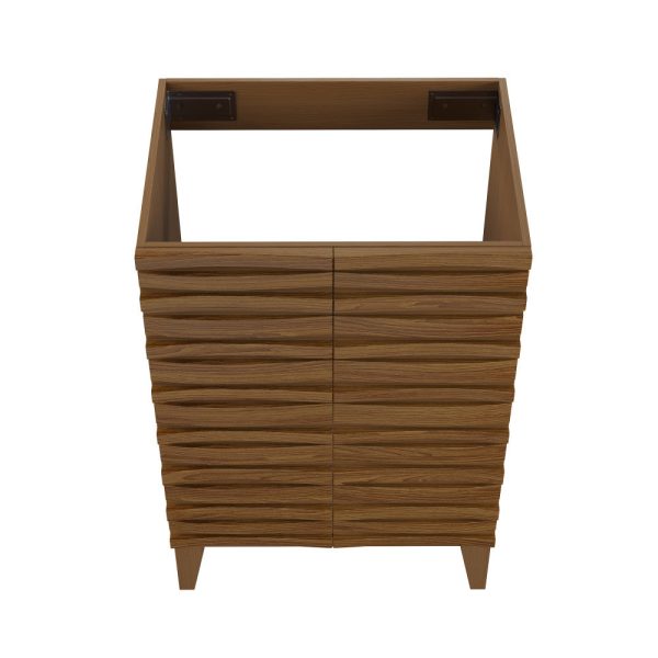 Cascade 24   Bathroom Vanity in Brown Oak - Cabinet Fashion - Image 4