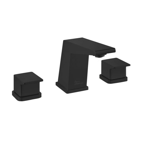Carre 8 in. Widespread, 2-Handle, Bathroom Faucet in Matte Black Discount