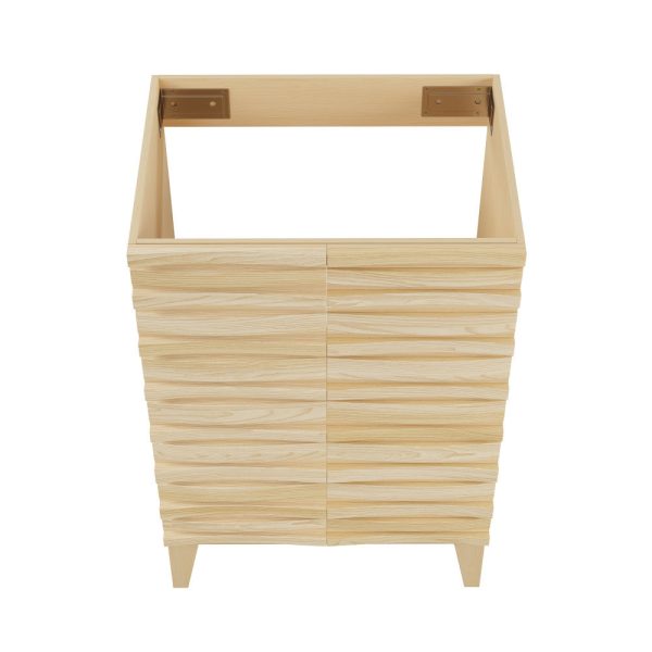 Cascade 24  Bathroom Vanity in Natural Oak - Cabinet Online Sale - Image 4