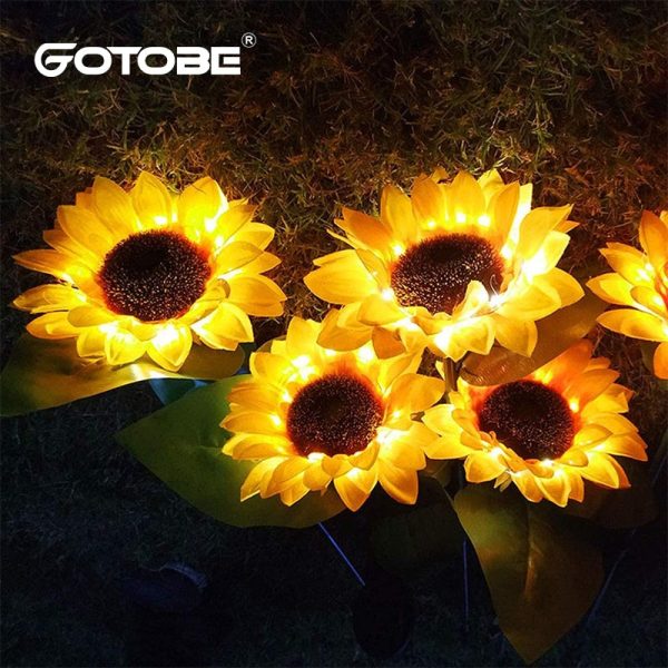 Solar Powered Sunflower LED Light Supply