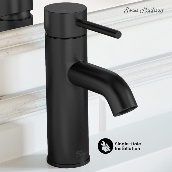 Ivy Single Hole, Single-Handle, Bathroom Faucet in Matte Black Online - Image 3