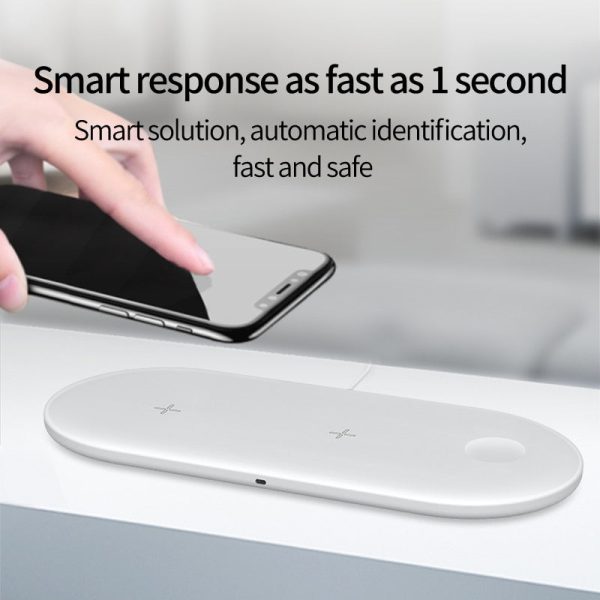 15W Fast Wireless Charging Station 3 In 1 Qi Charging Dock - Wide Compatibility on Sale - Image 4