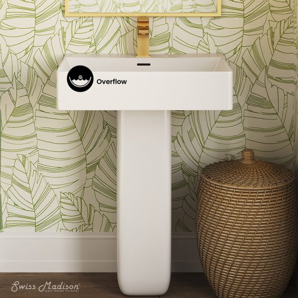 Concorde Square Two-Piece Pedestal Sink Fashion - Image 3