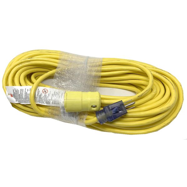 100Ft., 14 3 Sjtw, 300 Volt Extension Cord, Yellow, Female Twist-Lock Included Hot on Sale