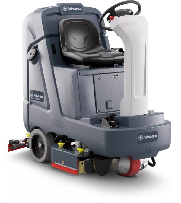 Advance SC4000, Floor Sweeper Scrubber,  28  and 32 , 33 Gallon, Battery, Ride On, Cylindrical Cheap