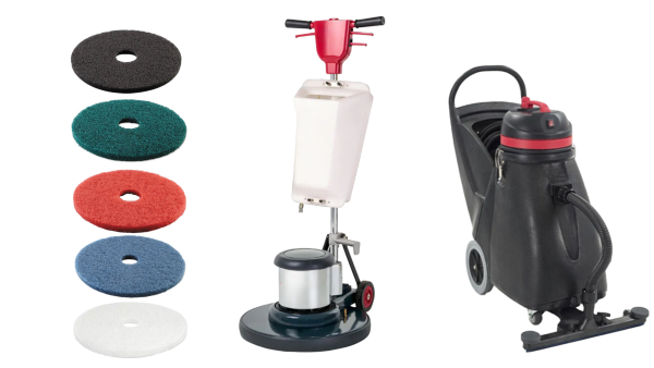 Hard Floor Care Package | 20  Dual Speed Floor Buffer | 18 Gallon Shop Vac Online Sale